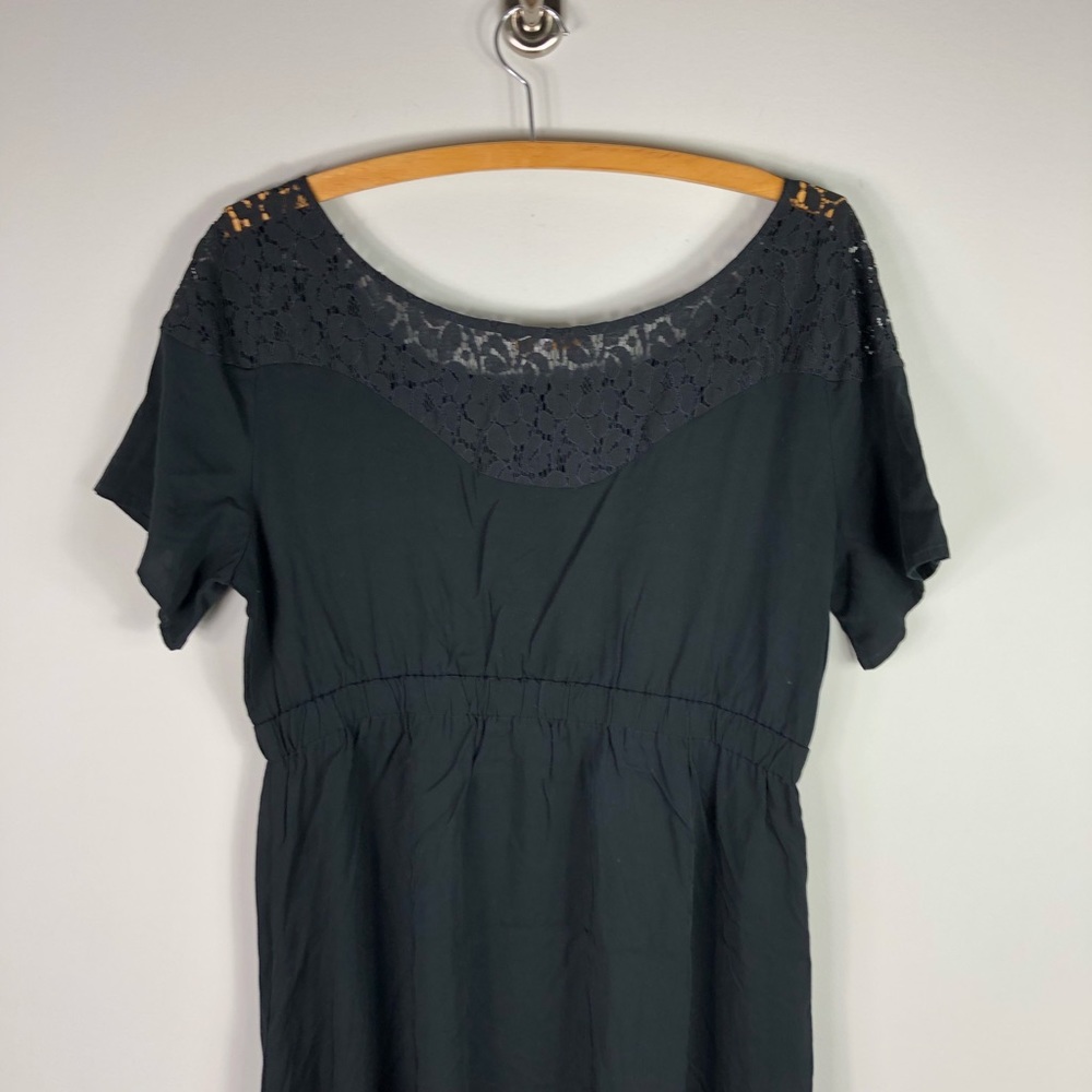Rosie Pope Maternity Black Dress Lace Pockets 17 - Picture 5 of 6